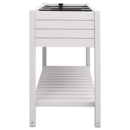 Garden Raised Bed White 110x45x79 cm Polypropylene