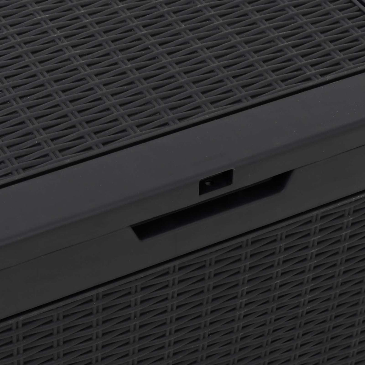 Garden Storage Box Black 55,5x43x53 cm Polypropylene