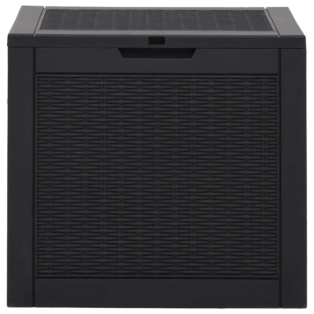 Garden Storage Box Black 55,5x43x53 cm Polypropylene