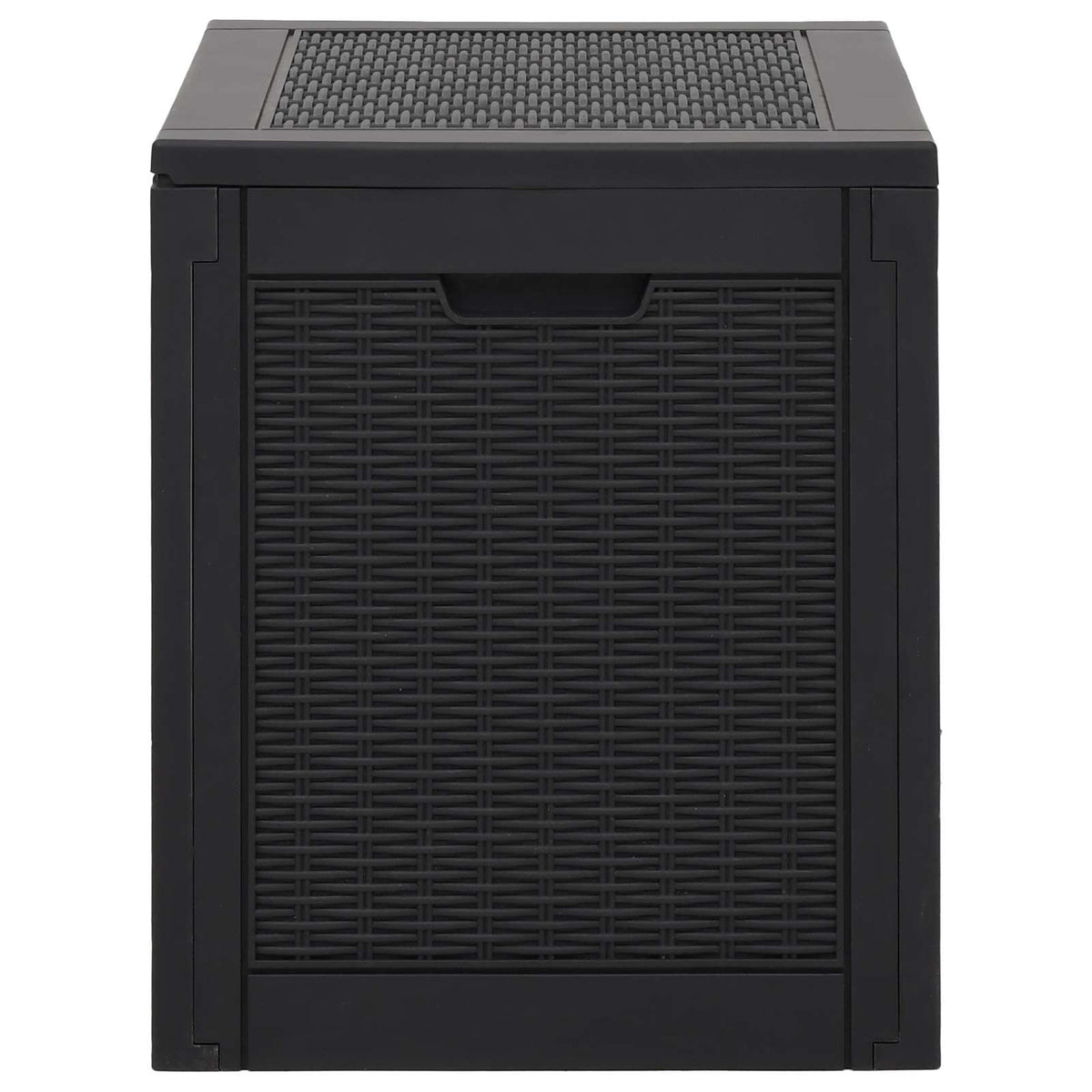 Garden Storage Box Black 55,5x43x53 cm Polypropylene