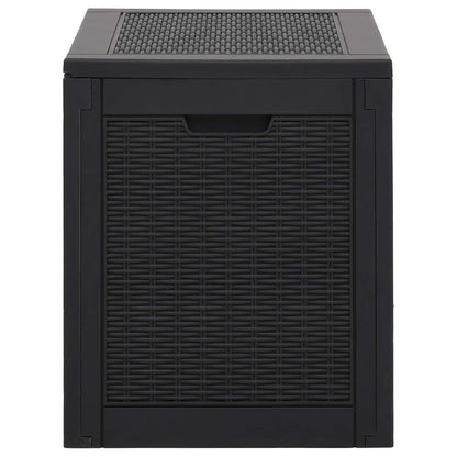 Garden Storage Box Black 55,5x43x53 cm Polypropylene