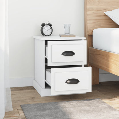Bedside Cabinets 2 pcs White 39x39x47,5 cm Engineered Wood