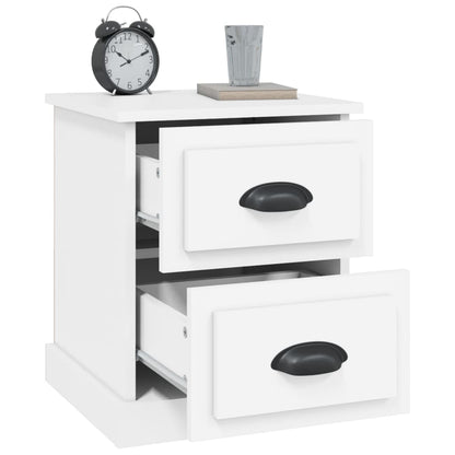Bedside Cabinets 2 pcs White 39x39x47,5 cm Engineered Wood