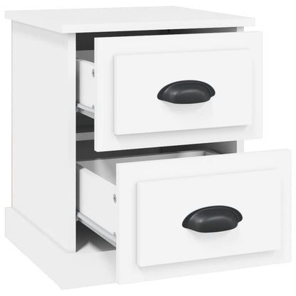Bedside Cabinets 2 pcs White 39x39x47,5 cm Engineered Wood