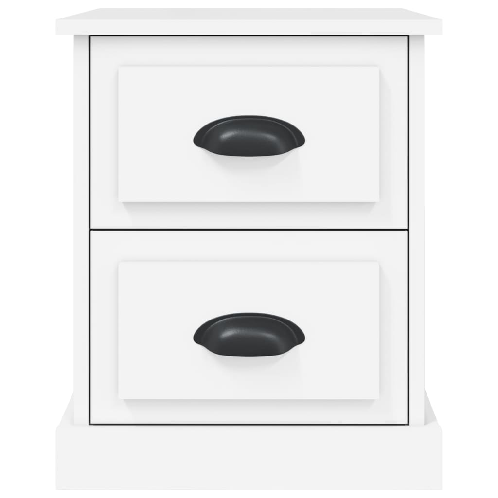 Bedside Cabinets 2 pcs White 39x39x47,5 cm Engineered Wood