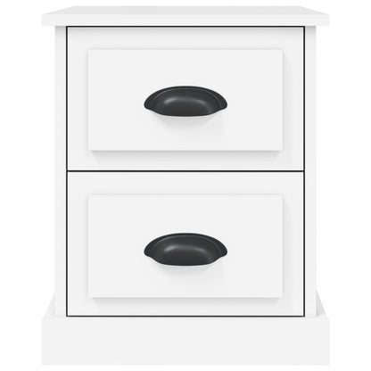 Bedside Cabinets 2 pcs White 39x39x47,5 cm Engineered Wood