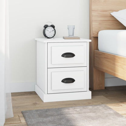 Bedside Cabinets 2 pcs White 39x39x47,5 cm Engineered Wood