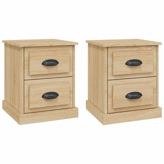 Bedside Cabinets 2 pcs Sonoma Oak 39x39x47,5 cm Engineered Wood