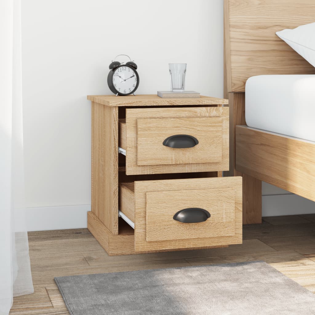 Bedside Cabinets 2 pcs Sonoma Oak 39x39x47,5 cm Engineered Wood