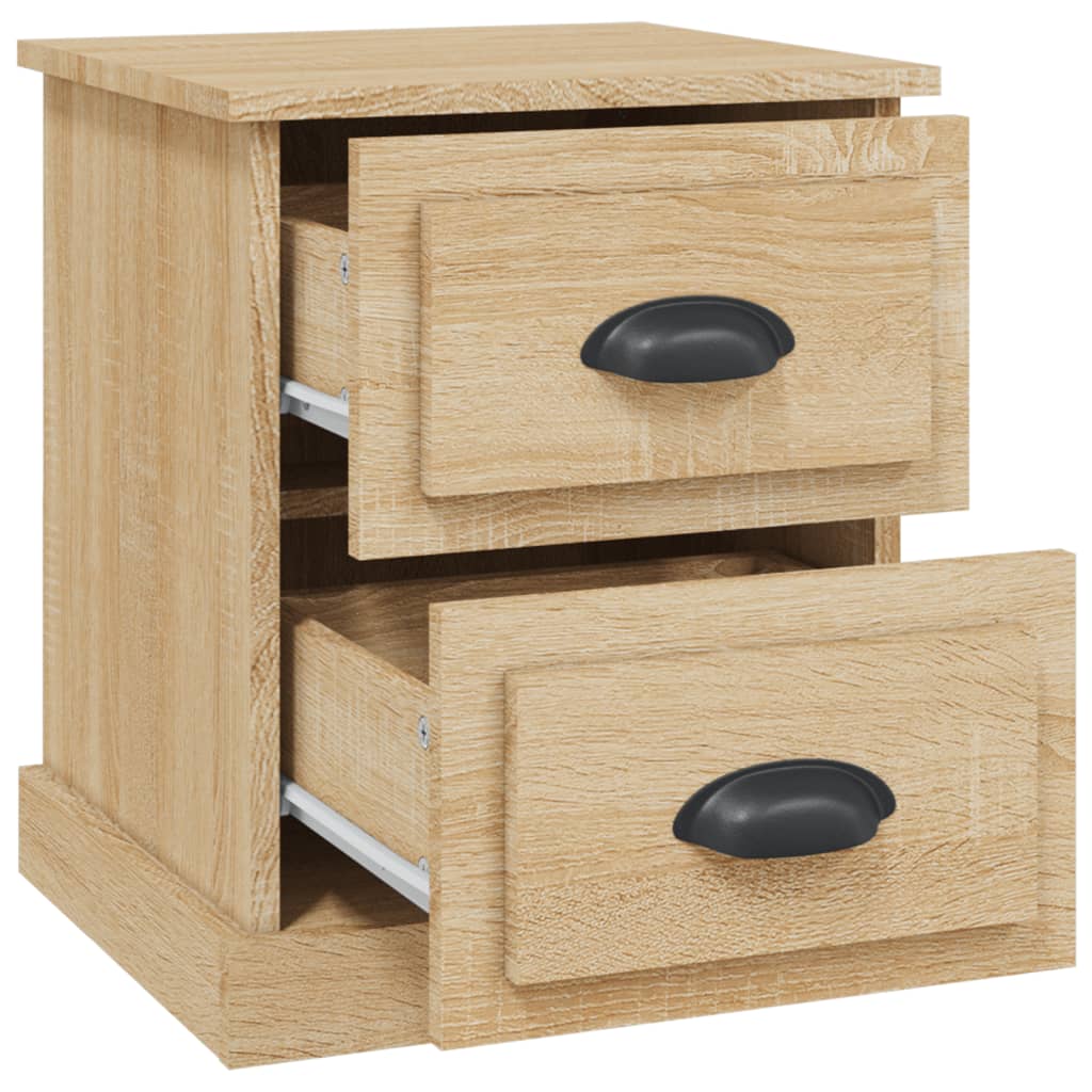 Bedside Cabinets 2 pcs Sonoma Oak 39x39x47,5 cm Engineered Wood