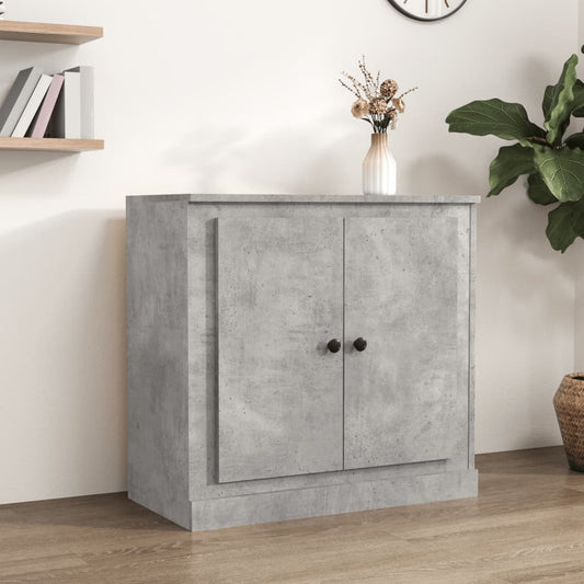 Sideboard Concrete Grey 70x35,5x67,5 cm Engineered Wood