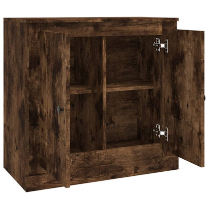 Sideboard Smoked Oak 70x35,5x67,5 cm Engineered Wood