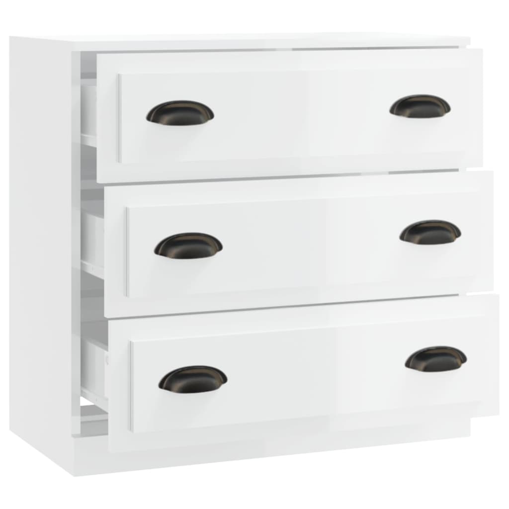 Sideboard | High gloss white | Engineered wood | Small | Sideboard