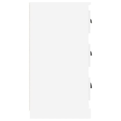 Sideboard High Gloss White 70x35,5x67,5 cm Engineered Wood