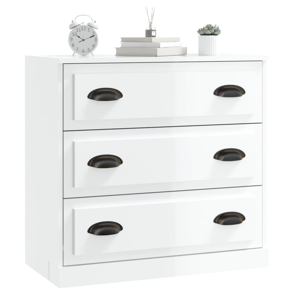 Sideboard | High gloss white | Engineered wood | Small | Sideboard