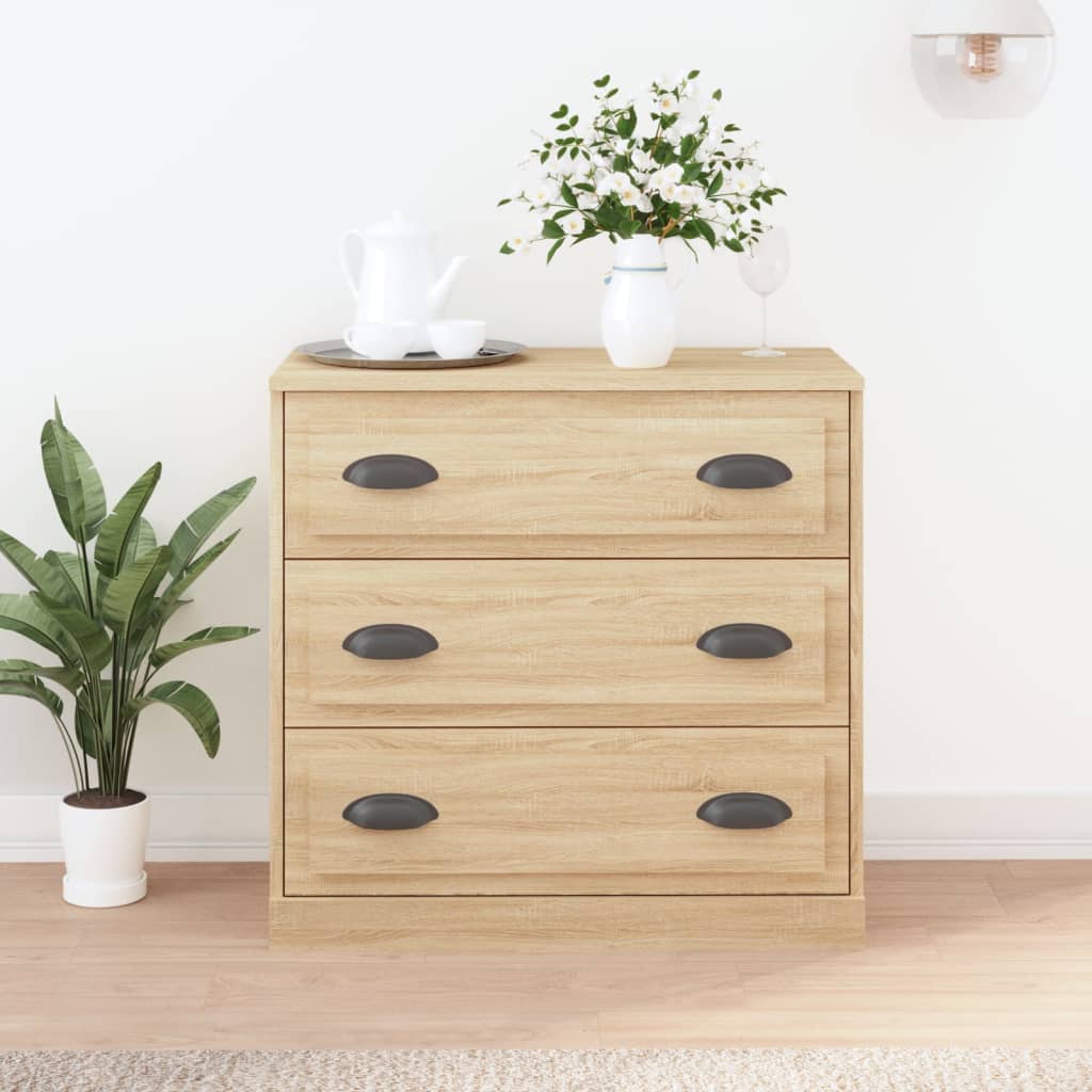 Sideboard Sonoma Oak 70x35,5x67,5 cm Engineered Wood