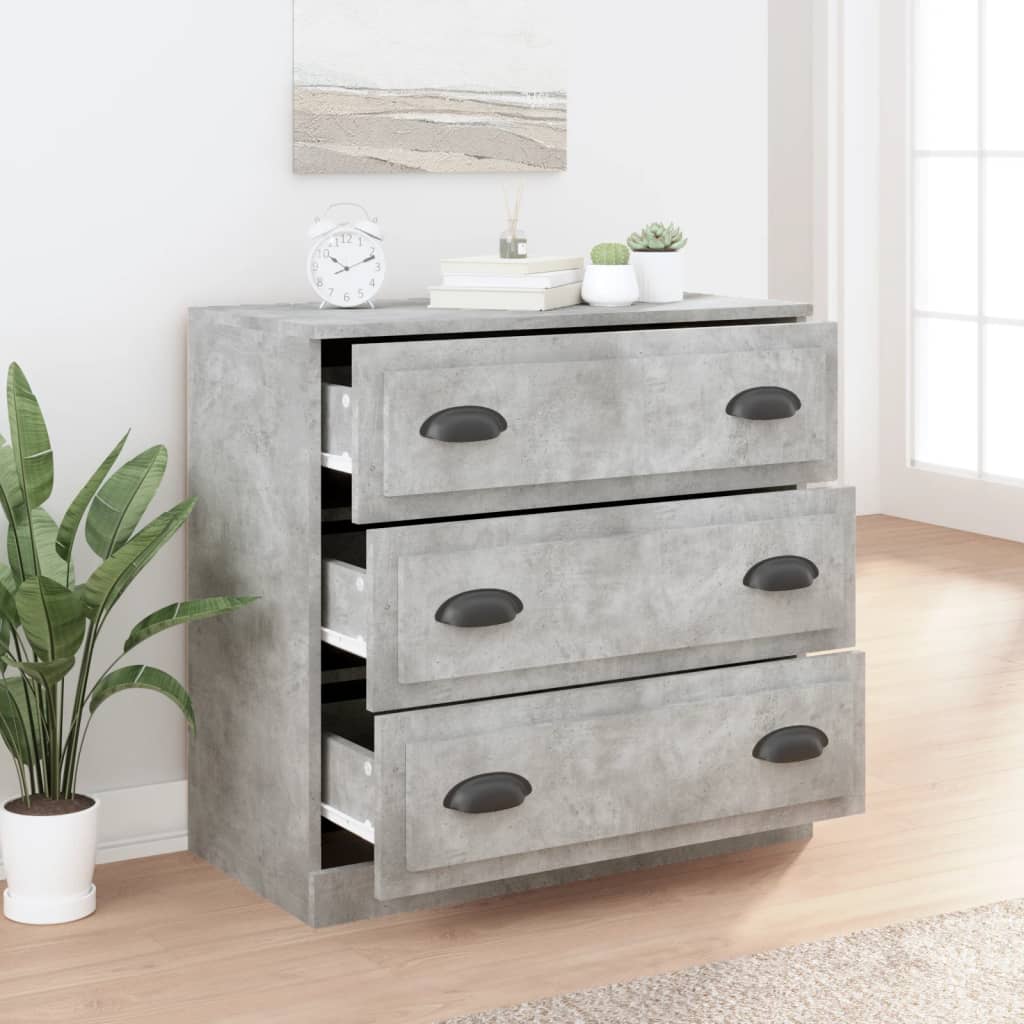 Sideboard | Concrete Grey | Engineered wood | 70 cm x 35.5 cm x 67.5 cm
