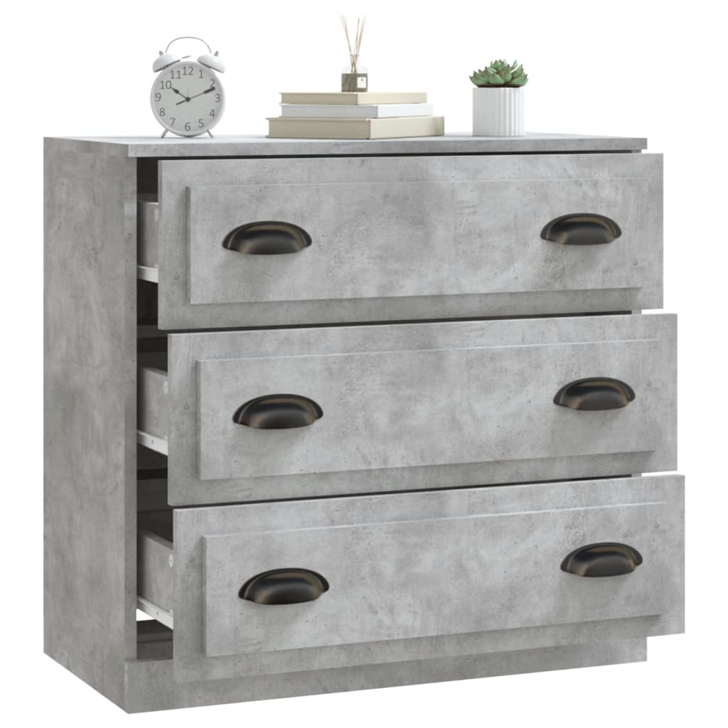 Sideboard | Concrete Grey | Engineered wood | 70 cm x 35.5 cm x 67.5 cm