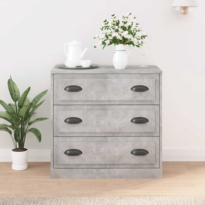 Sideboard Concrete Grey 70x35,5x67,5 cm Engineered Wood