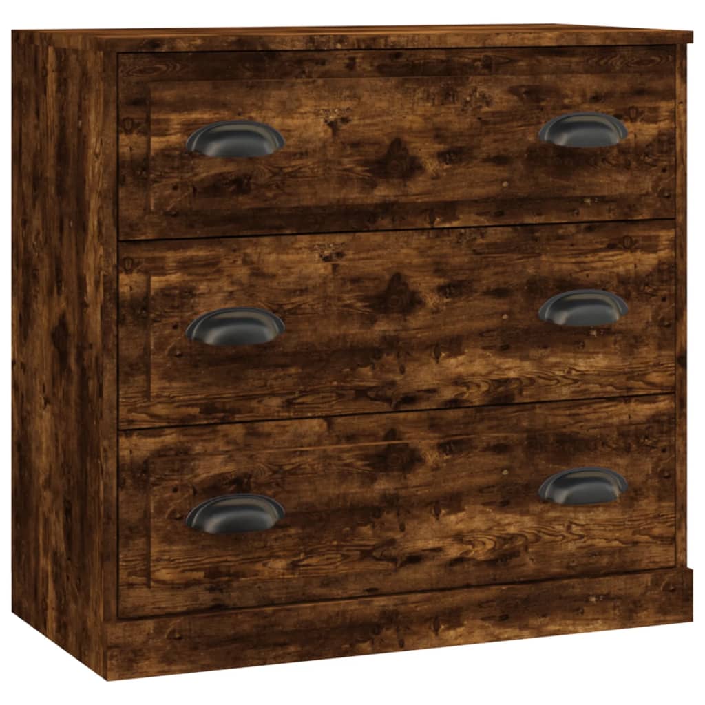 Sideboard Smoked Oak 70x35,5x67,5 cm Engineered Wood