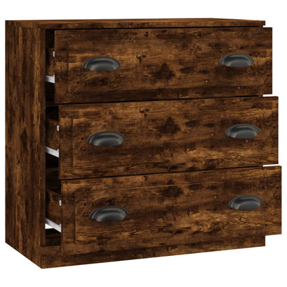 Sideboard Smoked Oak 70x35,5x67,5 cm Engineered Wood