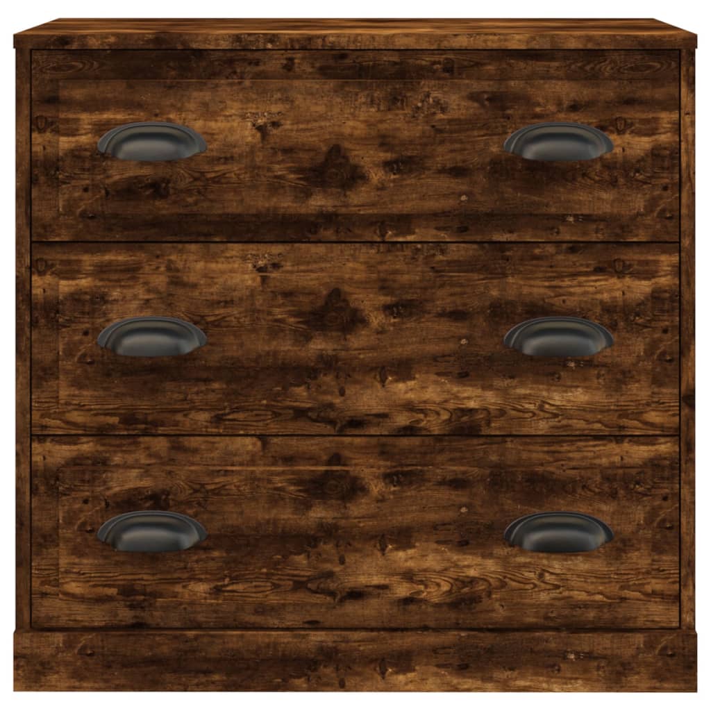 Sideboard Smoked Oak 70x35,5x67,5 cm Engineered Wood