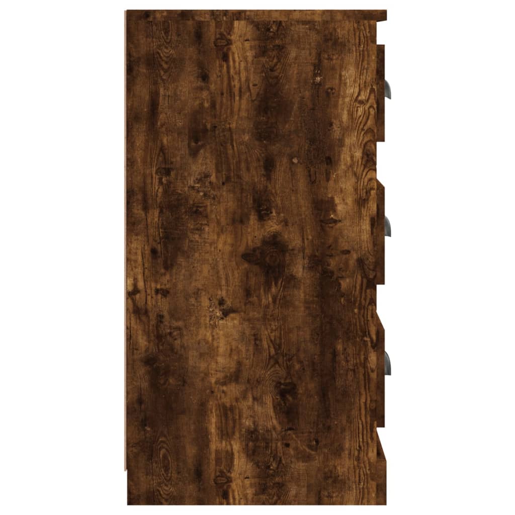 Sideboard Smoked Oak 70x35,5x67,5 cm Engineered Wood