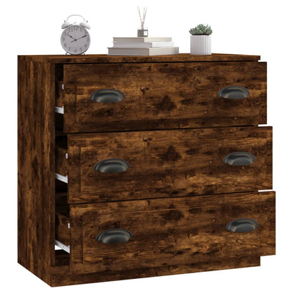 Sideboard Smoked Oak 70x35,5x67,5 cm Engineered Wood