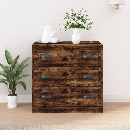 Sideboard Smoked Oak 70x35,5x67,5 cm Engineered Wood