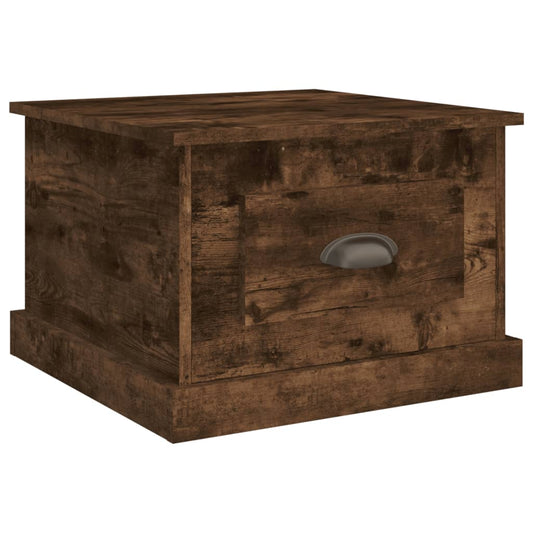 Coffee Table Smoked Oak 50x50x35 cm Engineered Wood