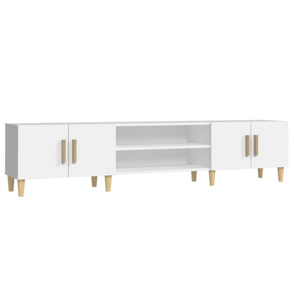 TV Cabinet White 180x31,5x40 cm Engineered Wood