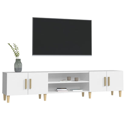 TV Cabinet White 180x31,5x40 cm Engineered Wood