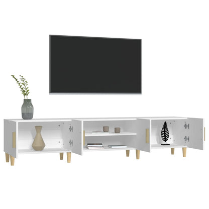 TV Cabinet White 180x31,5x40 cm Engineered Wood