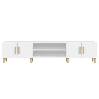 TV Cabinet White 180x31,5x40 cm Engineered Wood
