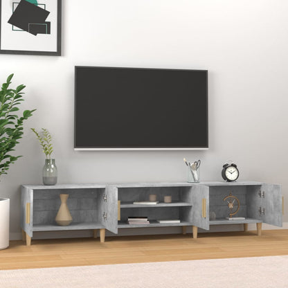 TV Cabinet Concrete Grey 180x31,5x40 cm Engineered Wood