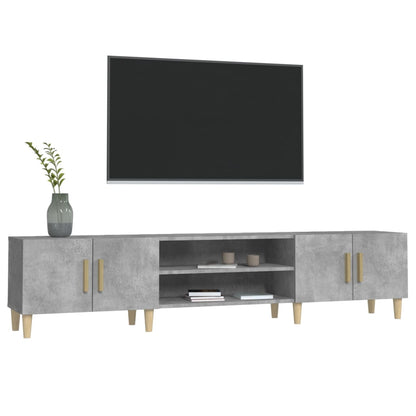 TV Cabinet Concrete Grey 180x31,5x40 cm Engineered Wood