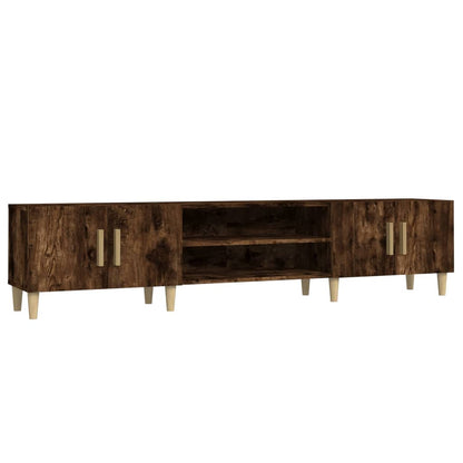 TV Cabinet Smoked Oak 180x31,5x40 cm Engineered Wood