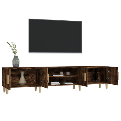 TV Cabinet Smoked Oak 180x31,5x40 cm Engineered Wood