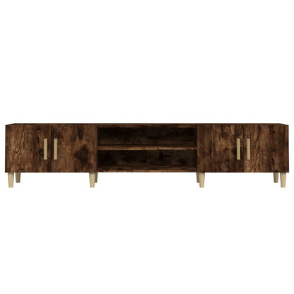 TV Cabinet Smoked Oak 180x31,5x40 cm Engineered Wood