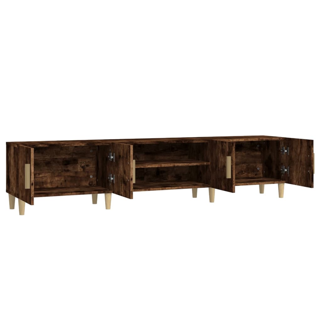TV Cabinet Smoked Oak 180x31,5x40 cm Engineered Wood