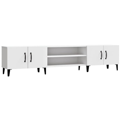 TV Cabinet White 180x31,5x40 cm Engineered Wood