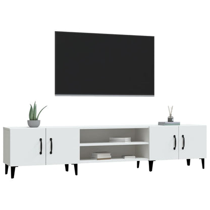 TV Cabinet White 180x31,5x40 cm Engineered Wood