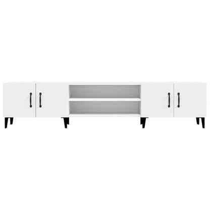 TV Cabinet White 180x31,5x40 cm Engineered Wood