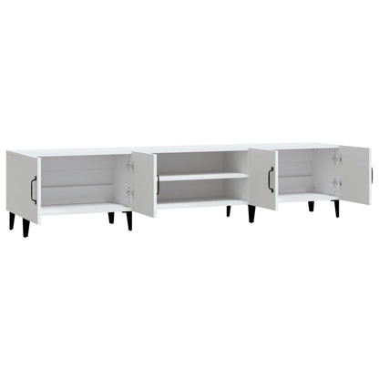 TV Cabinet White 180x31,5x40 cm Engineered Wood