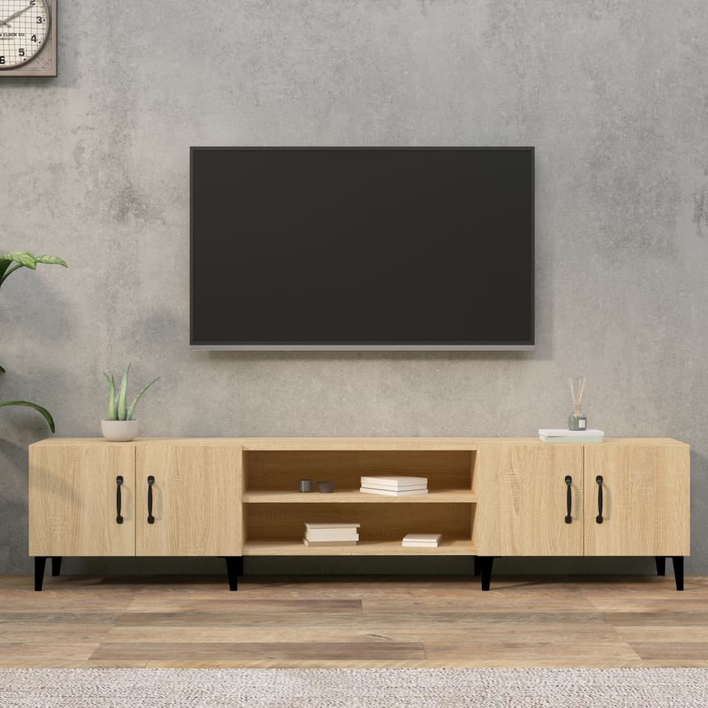 TV Cabinet Sonoma Oak 180x31,5x40 cm Engineered Wood