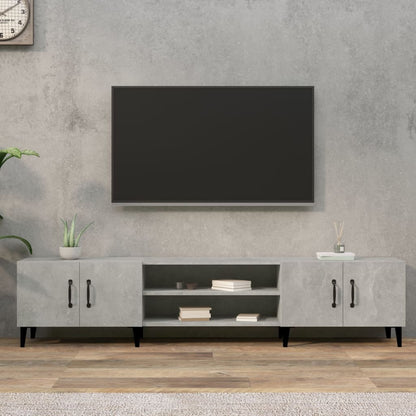 TV Cabinet Concrete Grey 180x31,5x40 cm Engineered Wood