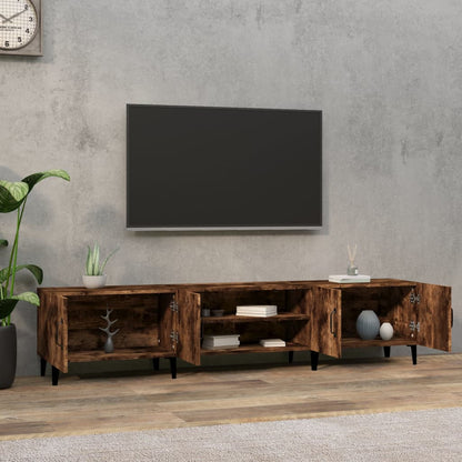 TV Cabinet Smoked Oak 180x31,5x40 cm Engineered Wood