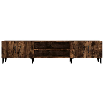 TV Cabinet Smoked Oak 180x31,5x40 cm Engineered Wood