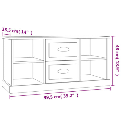 TV Cabinet Sonoma Oak 99,5x35,5x48 cm Engineered Wood