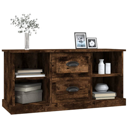 TV Cabinet Smoked Oak 99,5x35,5x48 cm Engineered Wood